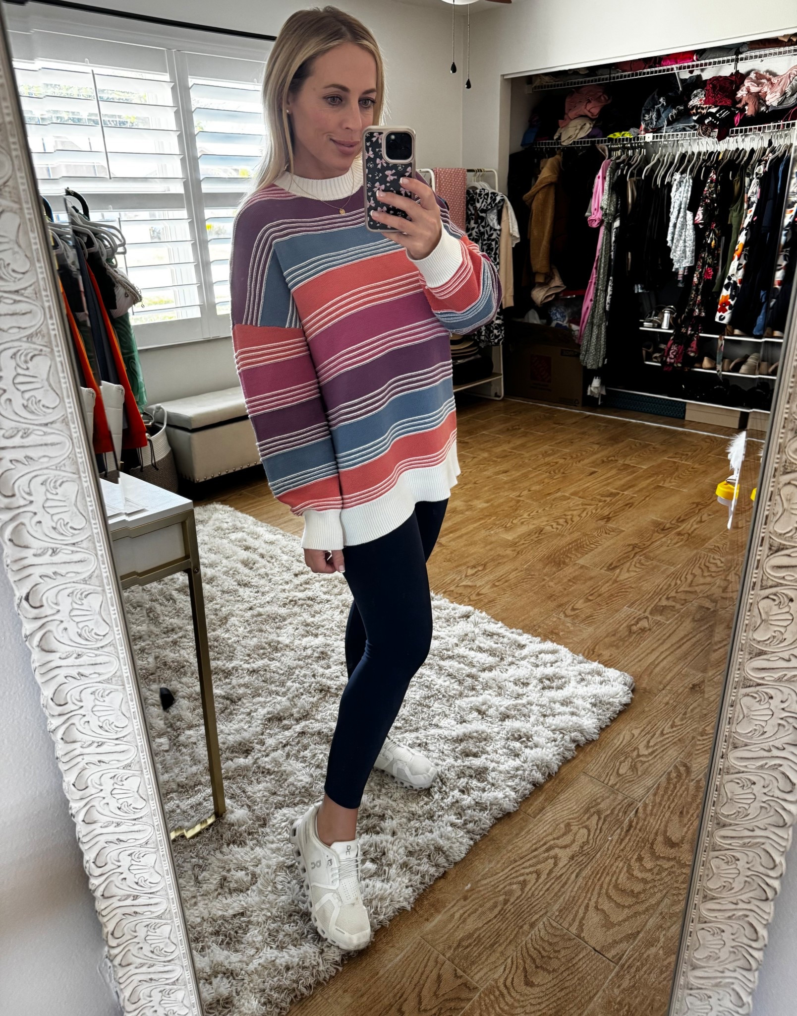 Teacher outfit. Striped sweater 

#LTKMidsize #LTKdayinmylife #LTKootd