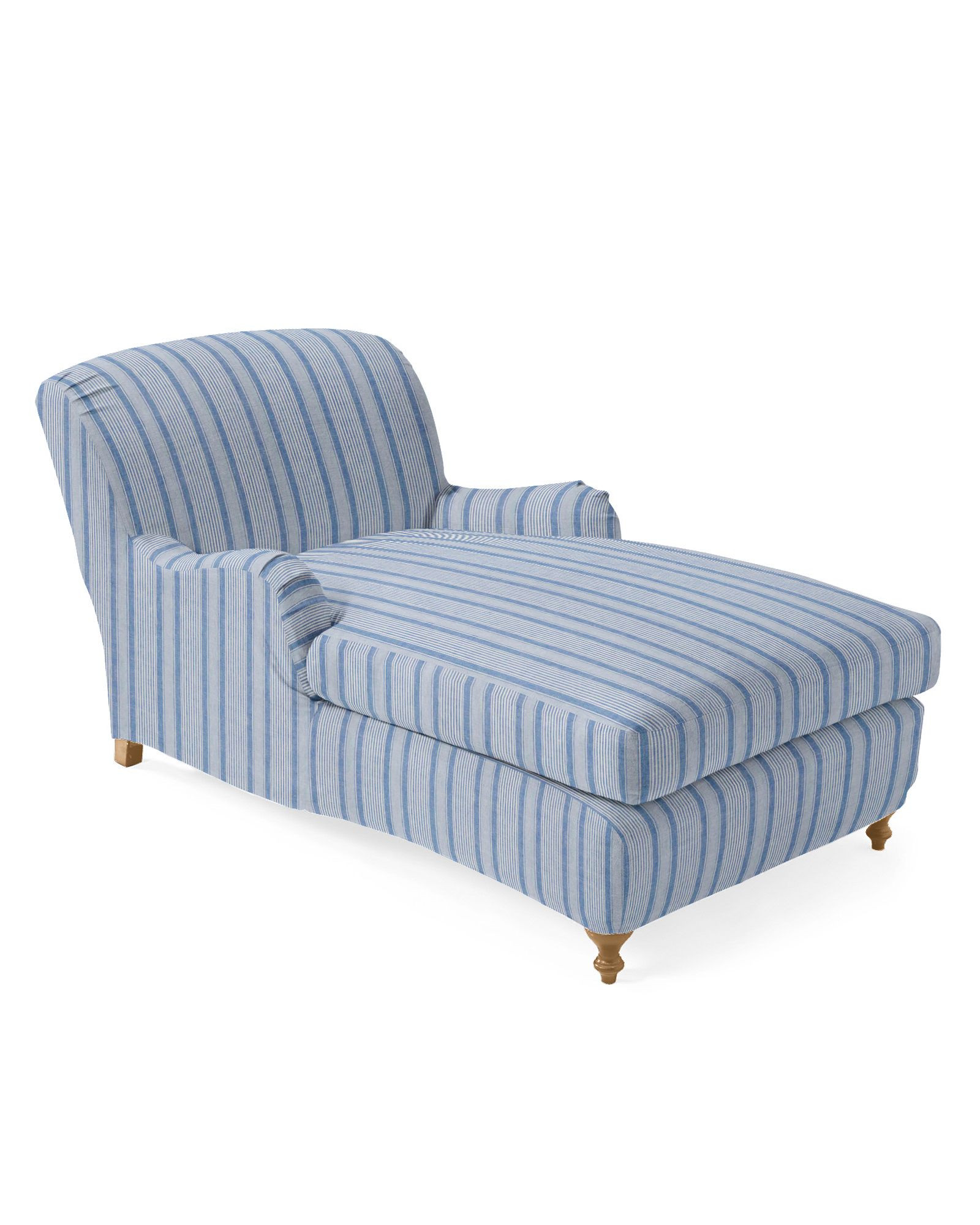 Miramar English Roll Arm Slipcovered Chaise | Serena and Lily