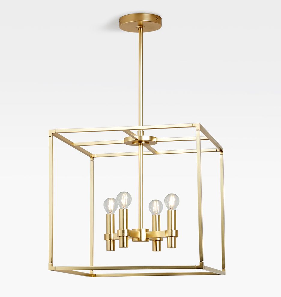 Burrage Square Cage Pendant | Rejuvenation