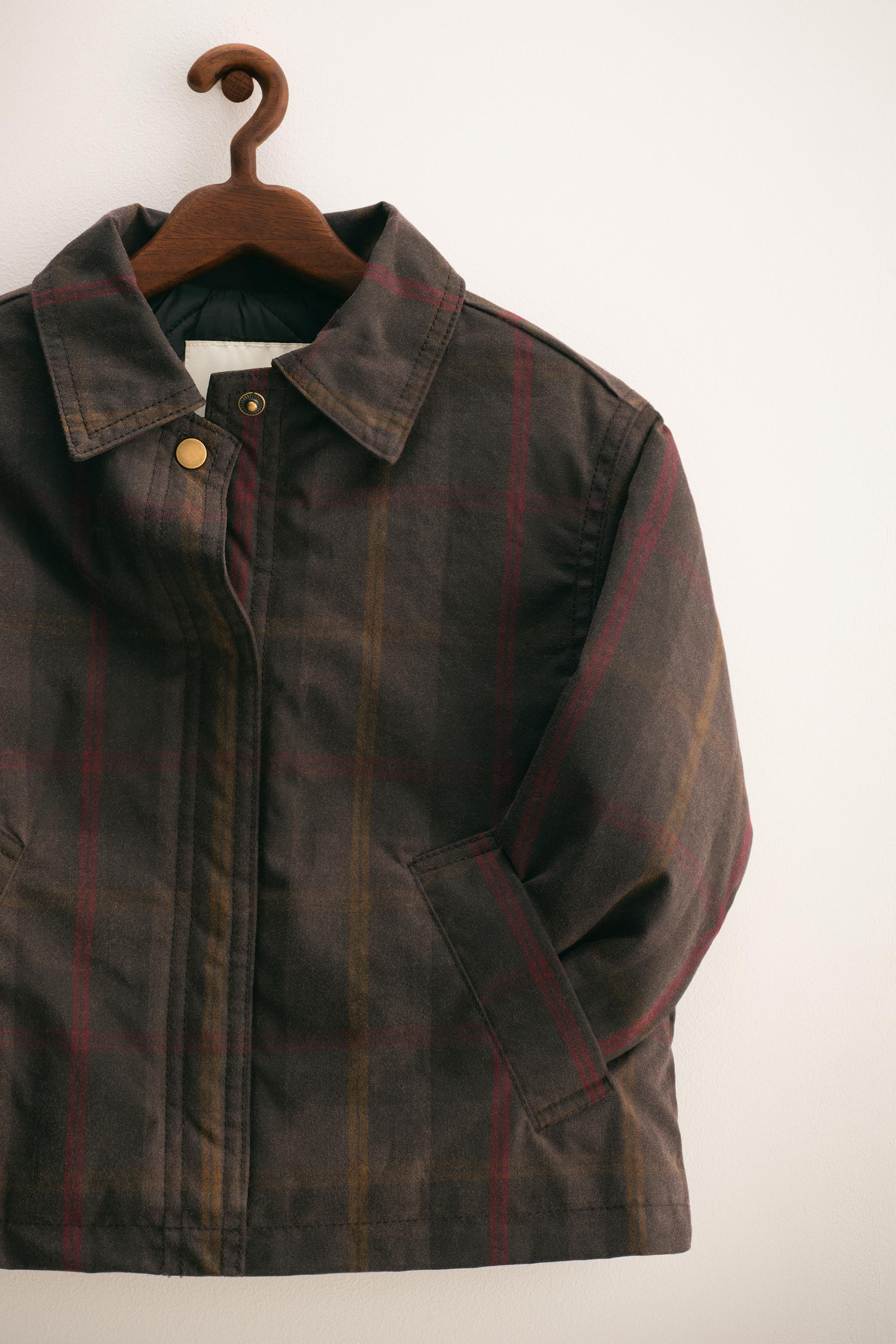 ZARA TIMELESS - BESCHICHTETE JACKE MIT KAROMUSTER | Zara DE