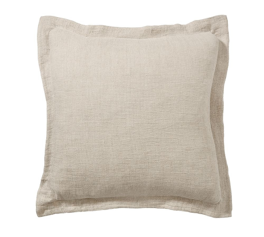 European Flax Linen Waffle Sham | Pottery Barn (US)