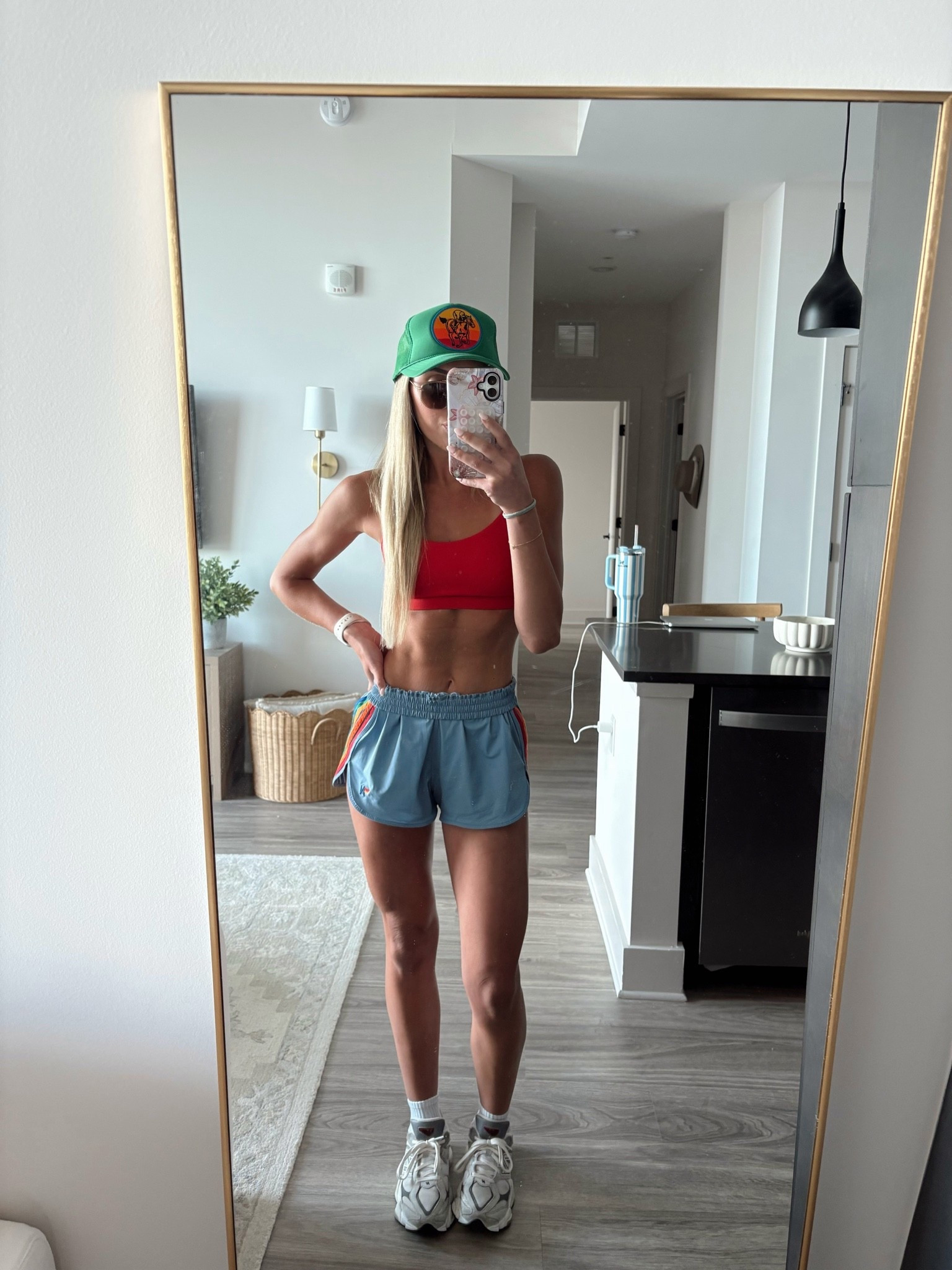 Aviator Nation alllll day!❤️ obsessed with these activewear shorts, super lightweight and comfortable! I sized up to a medium in these and rolled over the waistband. my fav CRZ yoga sports bra that looks like lululemon & green trucker hat! (Mine is from the Kentucky Derby AV so different logo, but linking the exact one with AV logo)

#LTKootd #LTKSeasonal #LTKActive