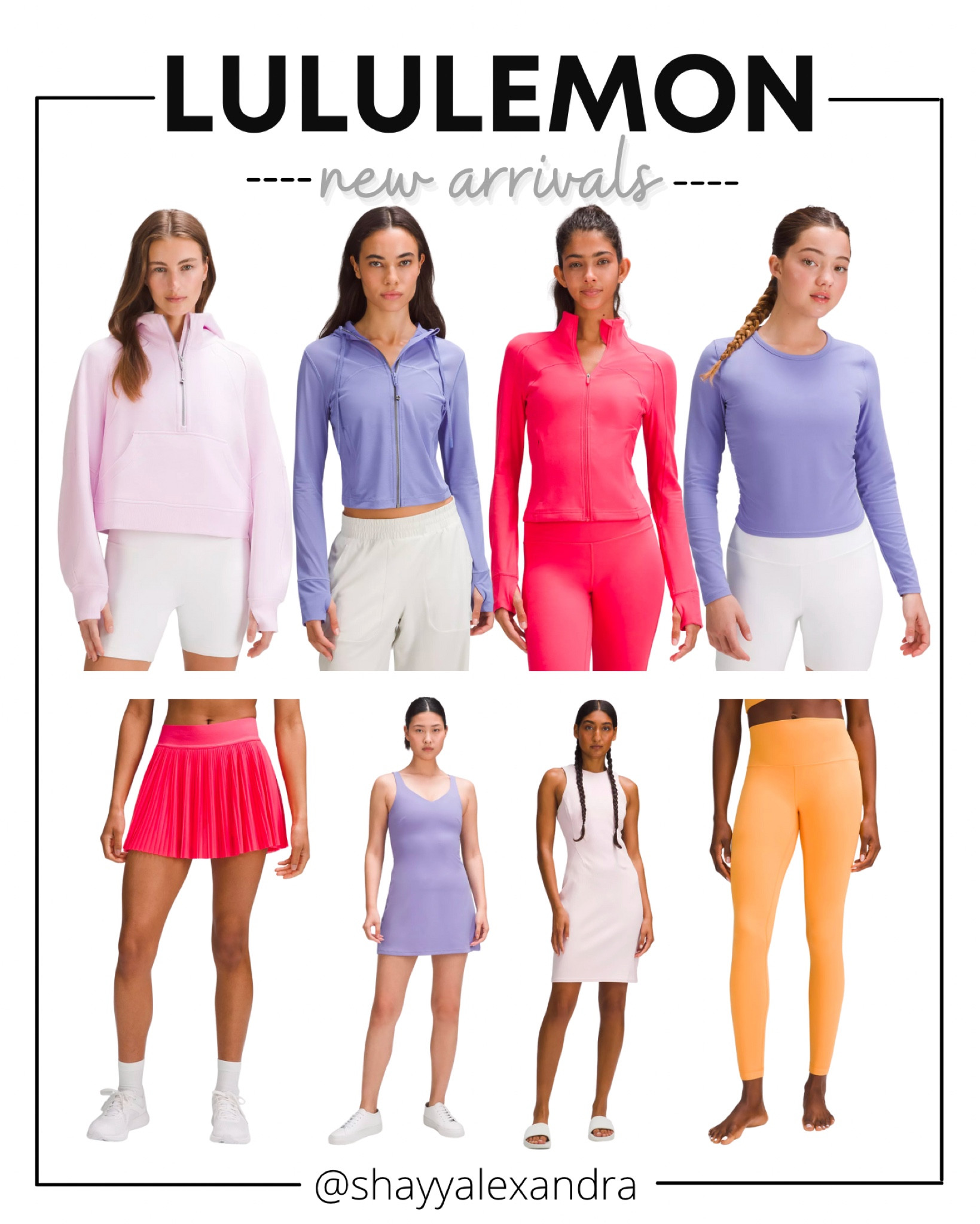 Some gorgeous Lululemon new arrivals for spring!

Activewear | Athleticwear | Athleisure | Fitness | Workout | Hoodie | Cropped Hoodie | Tennis Skirt | Golf | Skort | Cropped Jacket | Mini Dress | Leggings

#LTKfit