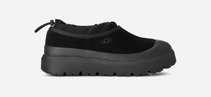 UGG® Men's Tasman Weather Hybrid Suede Shoes in Black/Black, Size 13 | UGG (US)