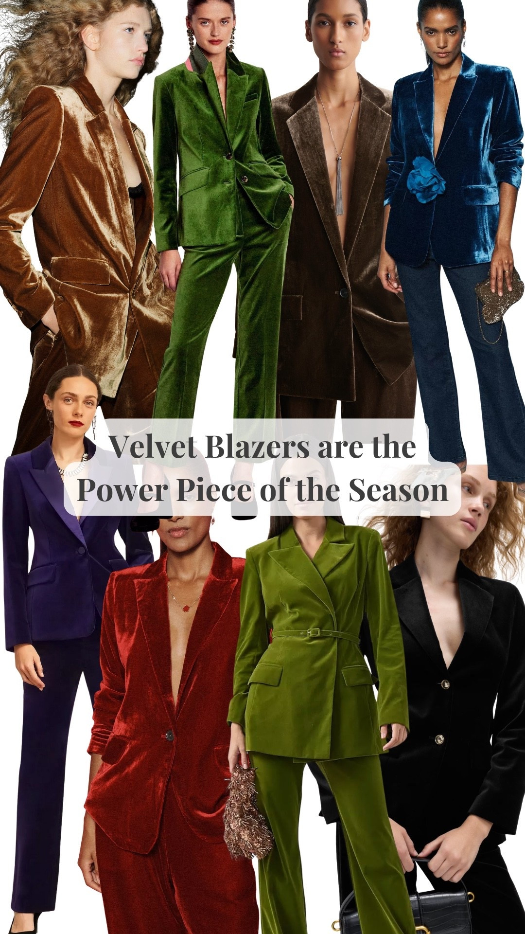 Velvet blazers are the power pice of the season 🚀 The easiest way to elevate your look with zero effort, from simple jeans to evening glam ✨

Make sure you come back tomorrow for your daily @weizstyles fashion fix! 🎉

Louise x

#LTKwinter #LTKfestive #LTKpartywear