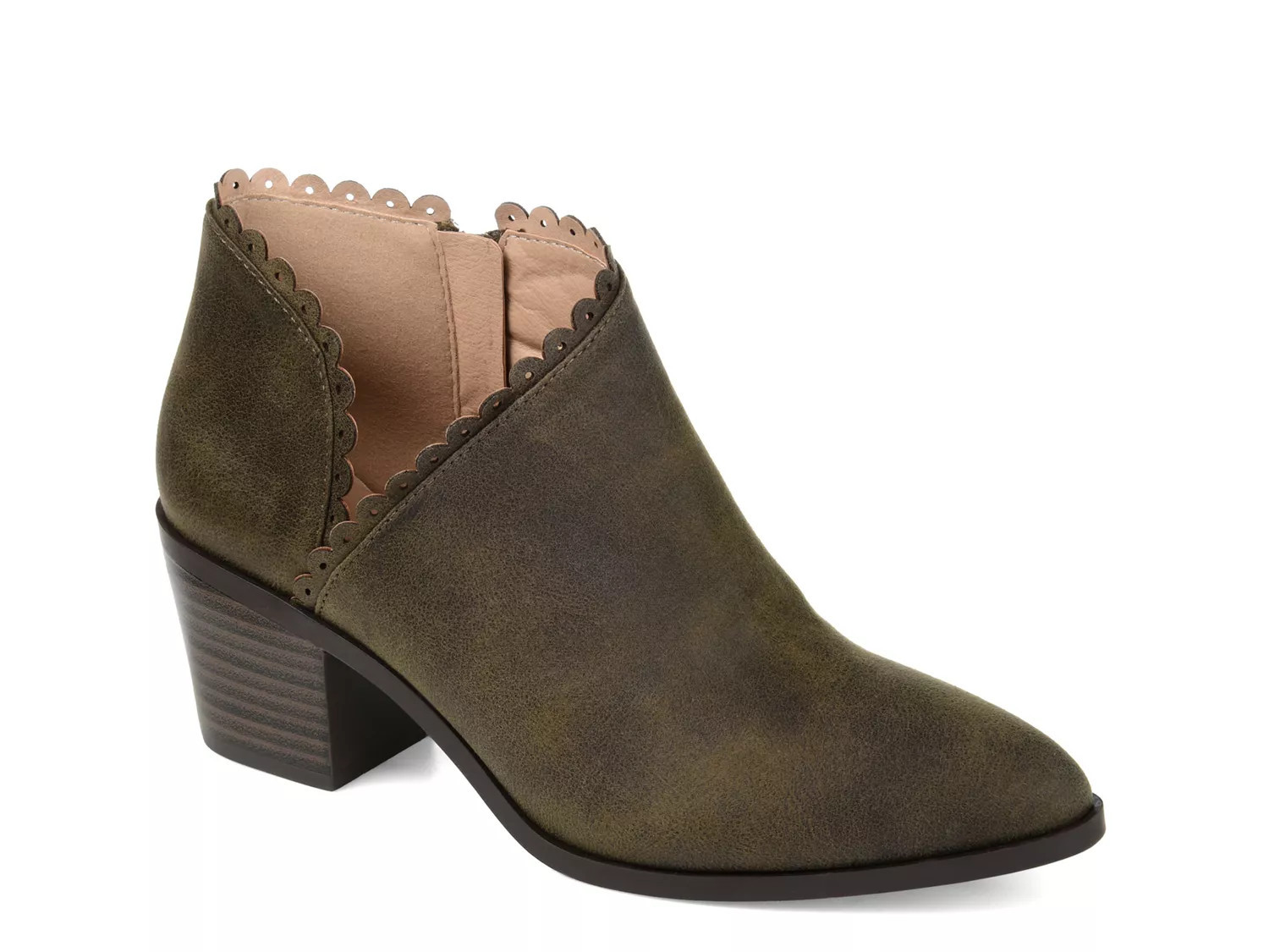 Journee Collection Tessa Bootie | Women's | Olive Green | Size 5.5 | Boots | DSW