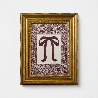 8"x10" Block Print Bow Framed Wall Art - Threshold™ designed with Studio McGee | Target