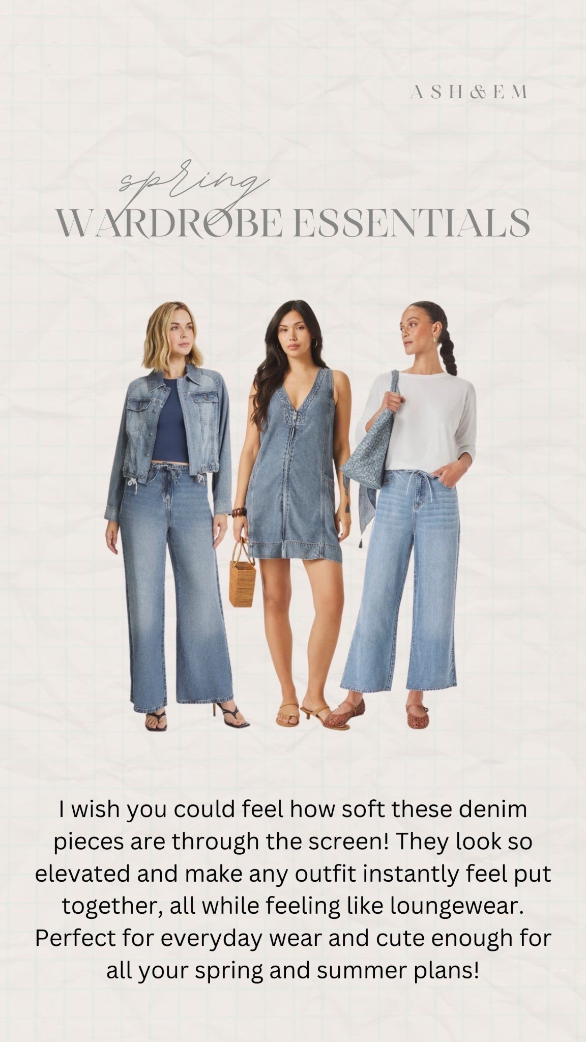 Looks like denim, feels like loungewear!!

spring fashion, spring staples, spring wardrobe, denim, lounge wear, splendid
(FB)