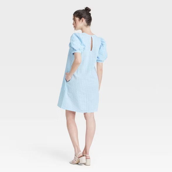 Women's Puff Short Sleeve Dress - A New Day™ | Target