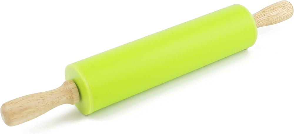 Remeel Silicone Rolling Pin for Baking Non-stick Rolling Pin Dough Roller Wooden Handle Kitchen A... | Amazon (US)