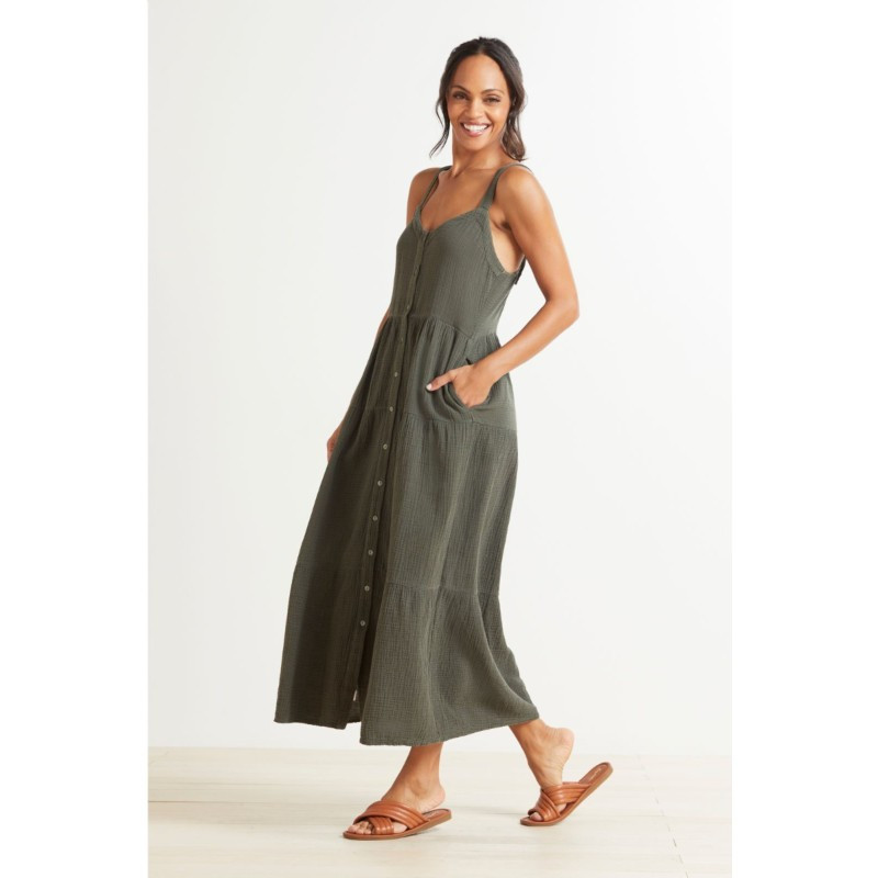 EVEREVE Lila Gauze Buttondown Dress | EVEREVE | Evereve