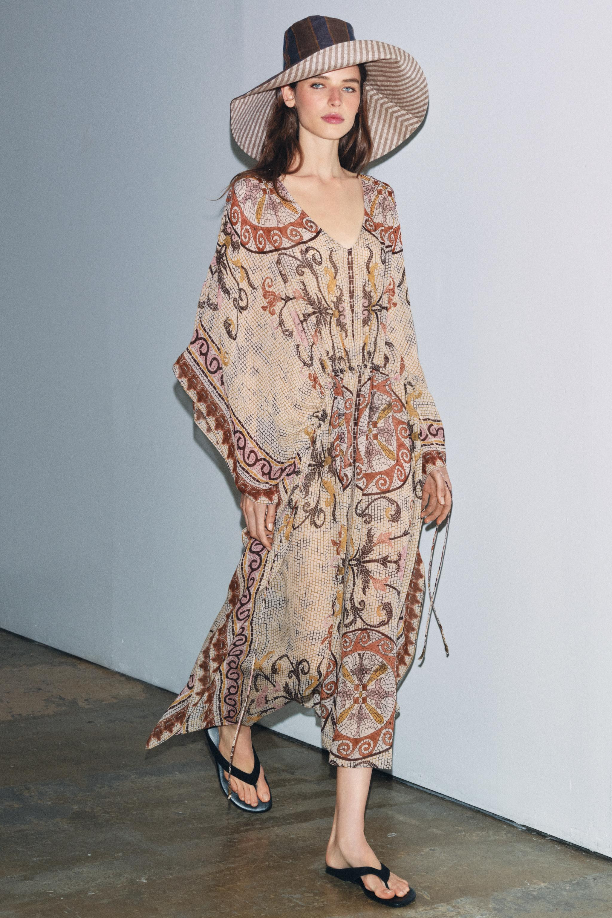 ZW COLLECTION PRINTED TUNIC DRESS | Zara UK