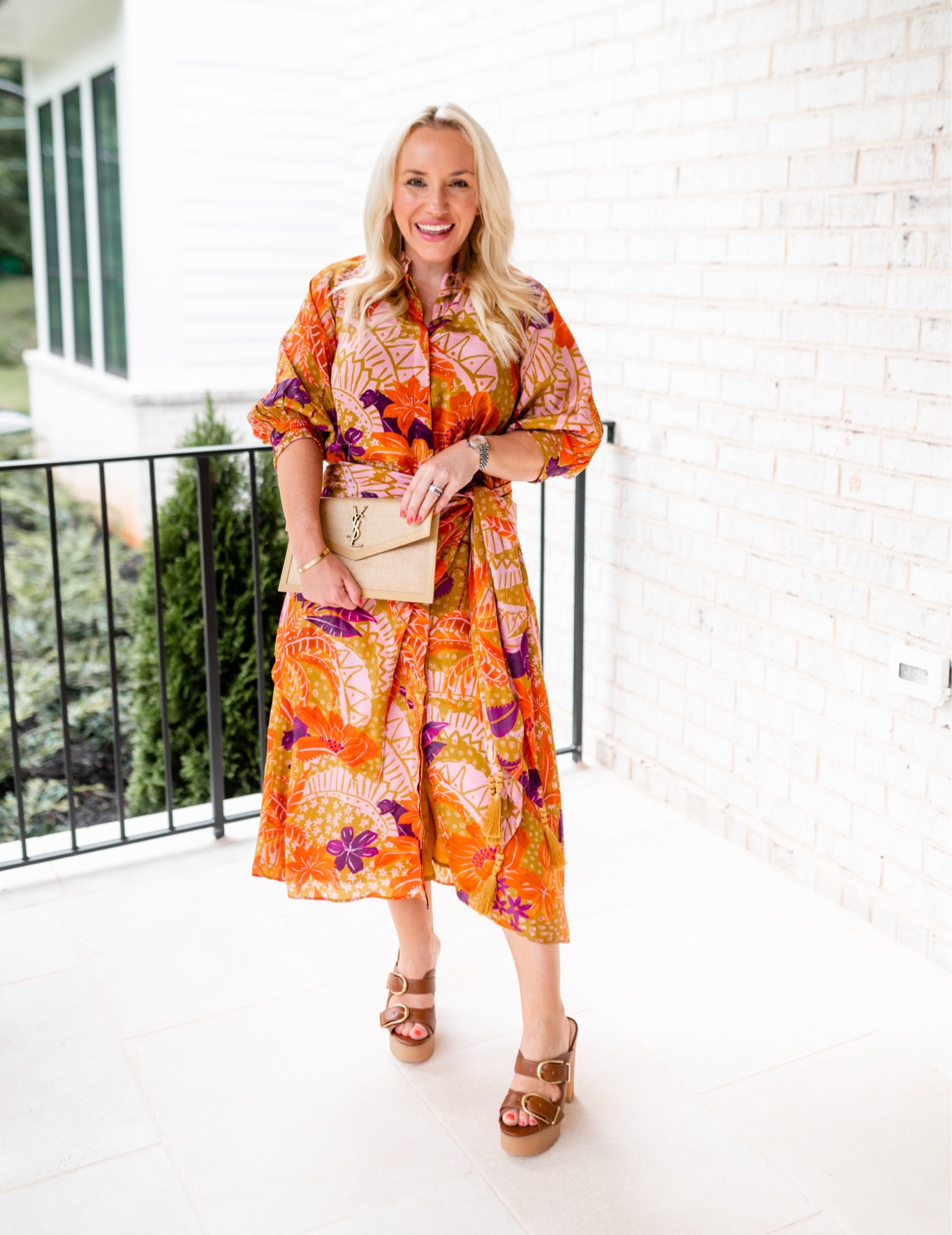 slim fit dress slacks Striped Monstera Leaf Sleeveless Midi Dress by Farm Rio – Mimi Seabrook