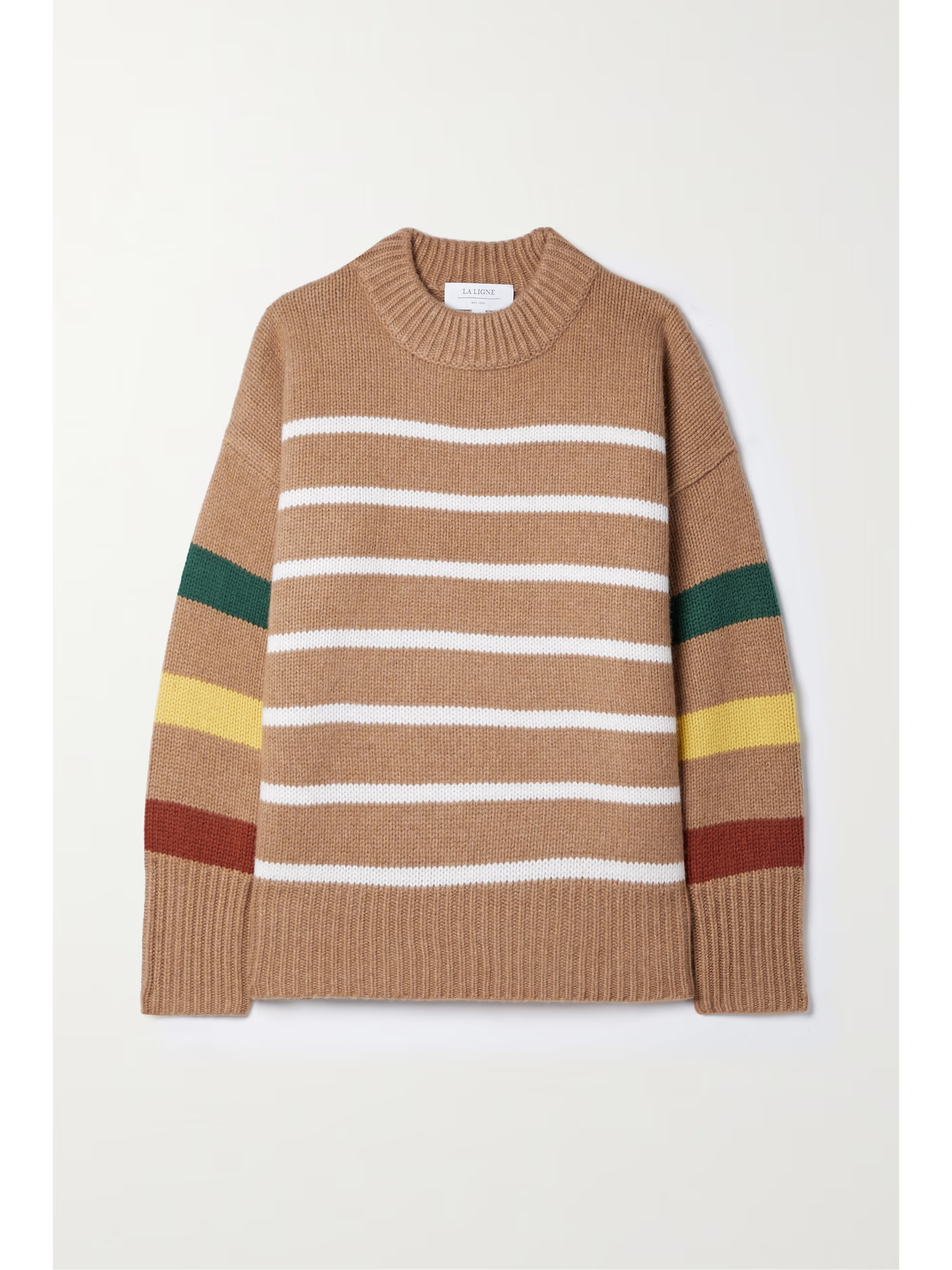 Tan Marin striped wool and cashmere-blend sweater | LA LIGNE | NET-A-PORTER | NET-A-PORTER (US)