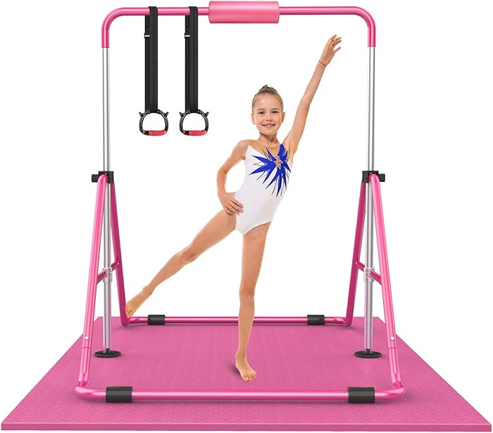 Gymnastic Bars for Kids with Adjustable Height, Folding Gymnastic Training Kip Bar, Expandable Ho... | Amazon (US)