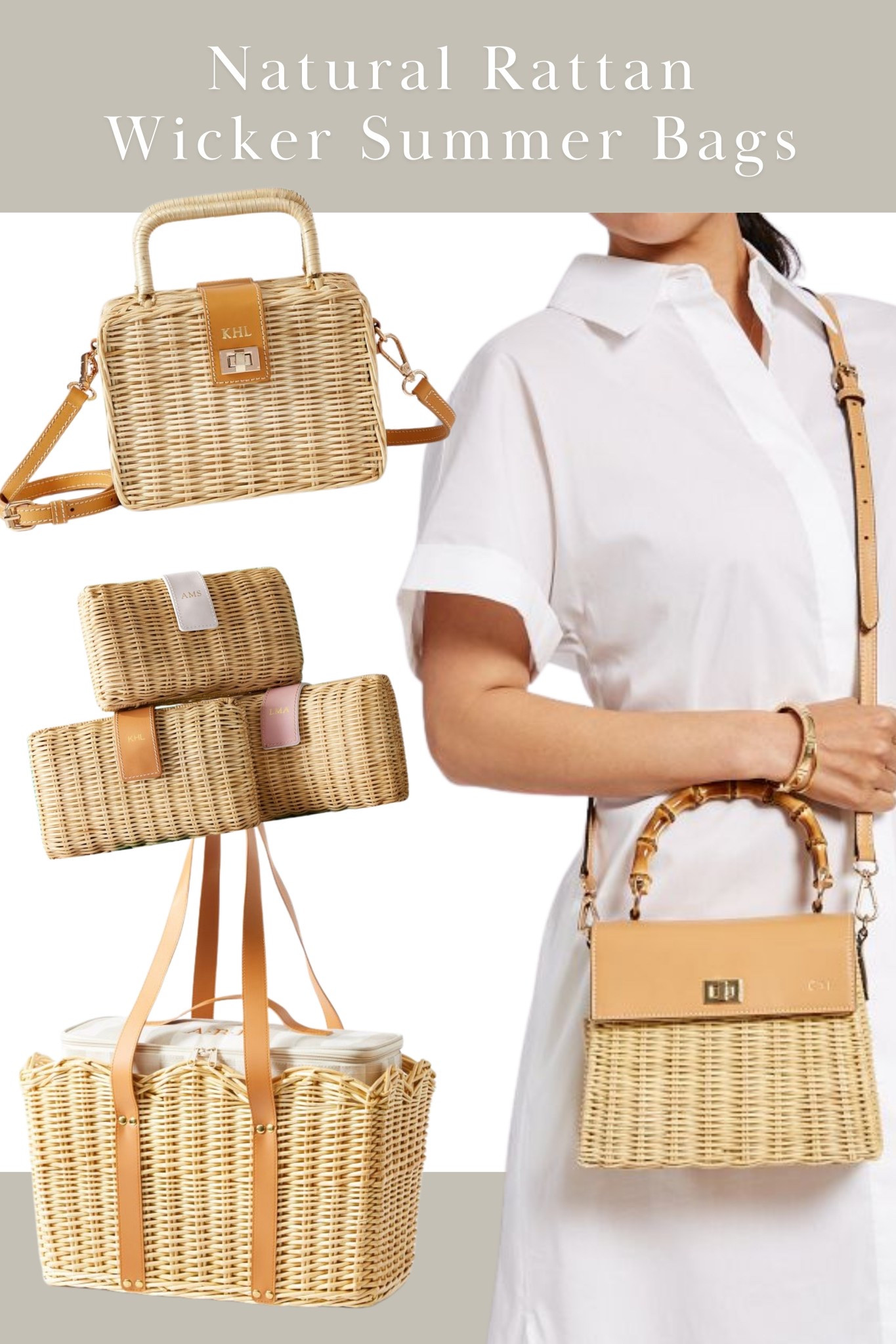 Fabulous natural wicker bags for neutral summer classic look!

#LTKFindsUnder100 #LTKWedding #LTKItBag