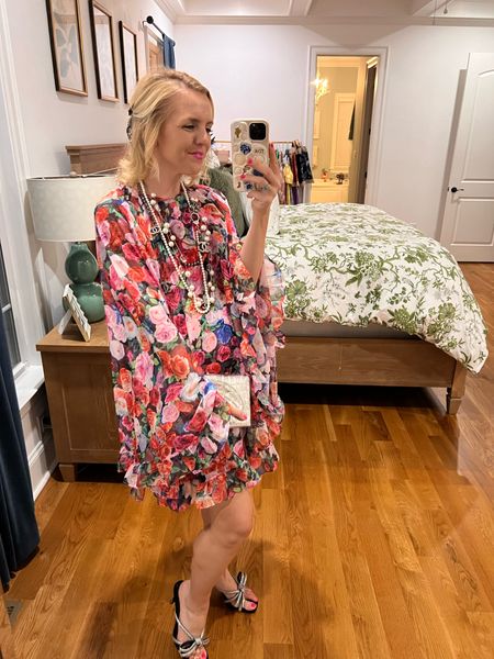 The most gorgeous floral cape dress for a fundraiser this weekend. I’m obsessed with the print and the movement that’s giving major Palm Royale.  
•
Also loving this for wedding guest dress or  a garden party outfit  

#LTKparties #LTKmidsize #LTKwedding