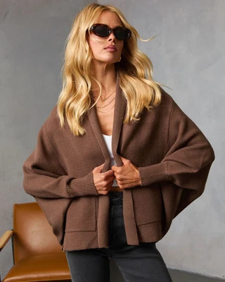 Midsummer Chill Open Front Cardigan Chocolate / M | VICI