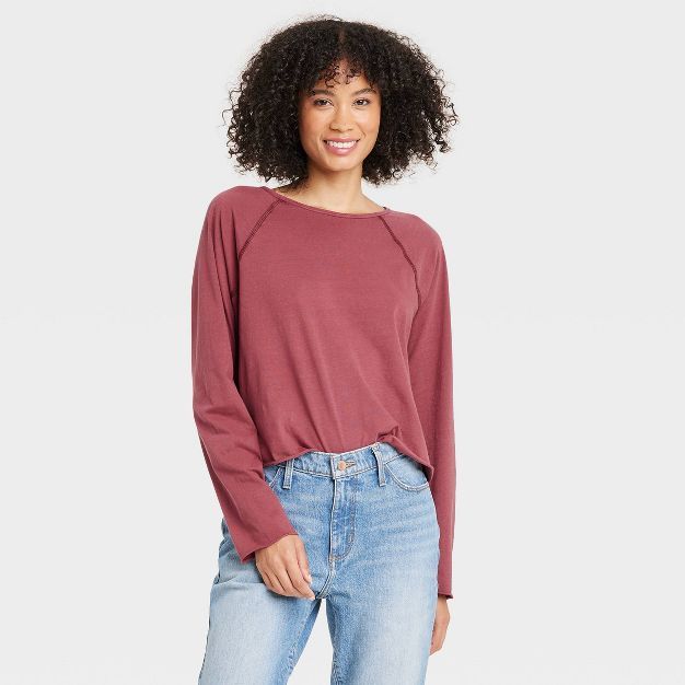 Women's Long Sleeve Sensory Friendly T-Shirt - Universal Thread™ | Target