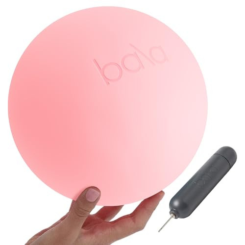 Bala Pilates Ball, Non-Weighted Exercise Ball - Small 8" Yoga Ball for Barre, Stretching, Strength & Core Training - Workout Accessory with Mini Pump for Home Gym & Fitness Routines - 100% PVC | Amazon (US)