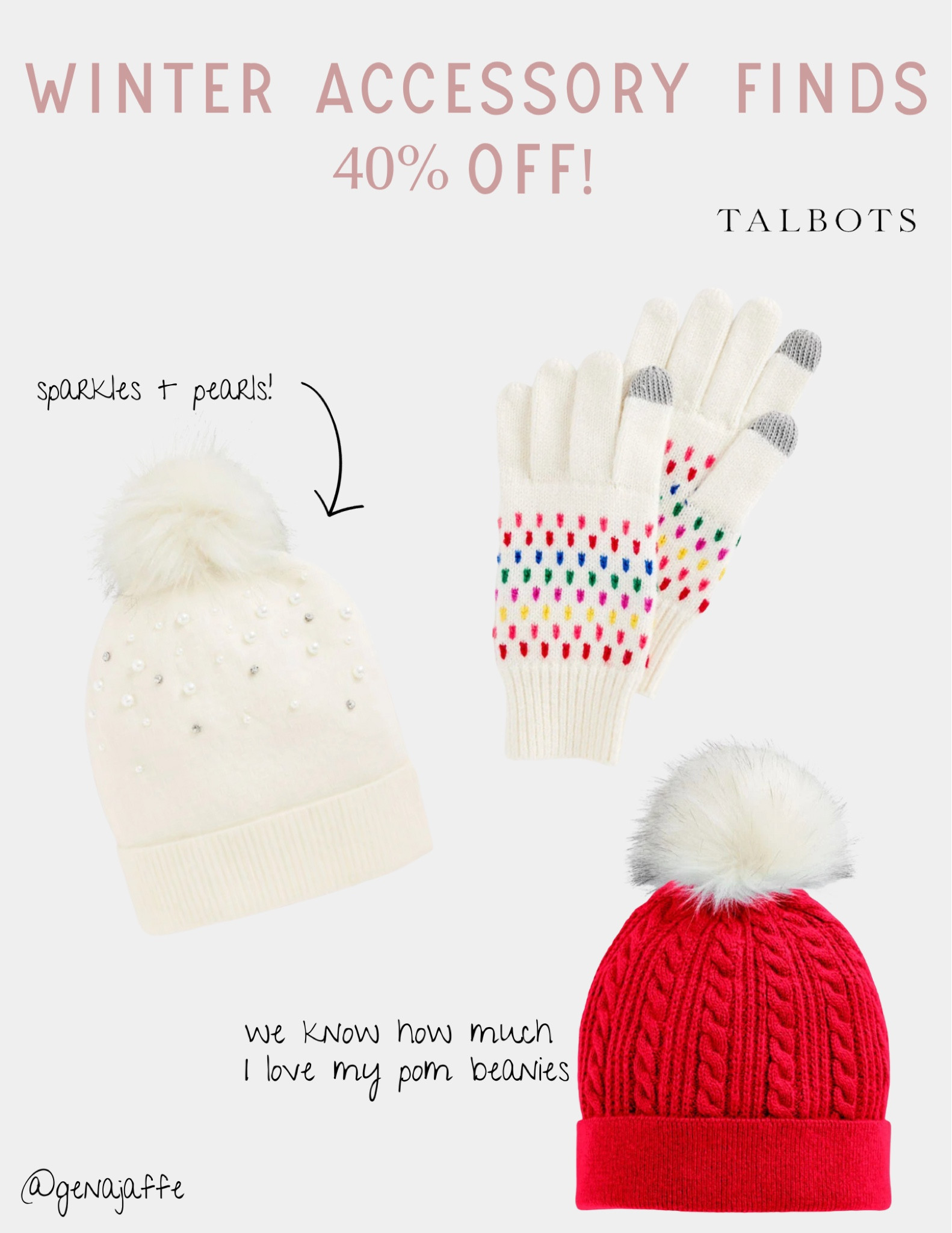 40% off the most beautiful winter accessories at Talbots!

#talbots 

#LTKHoliday #LTKGiftGuide #LTKSeasonal