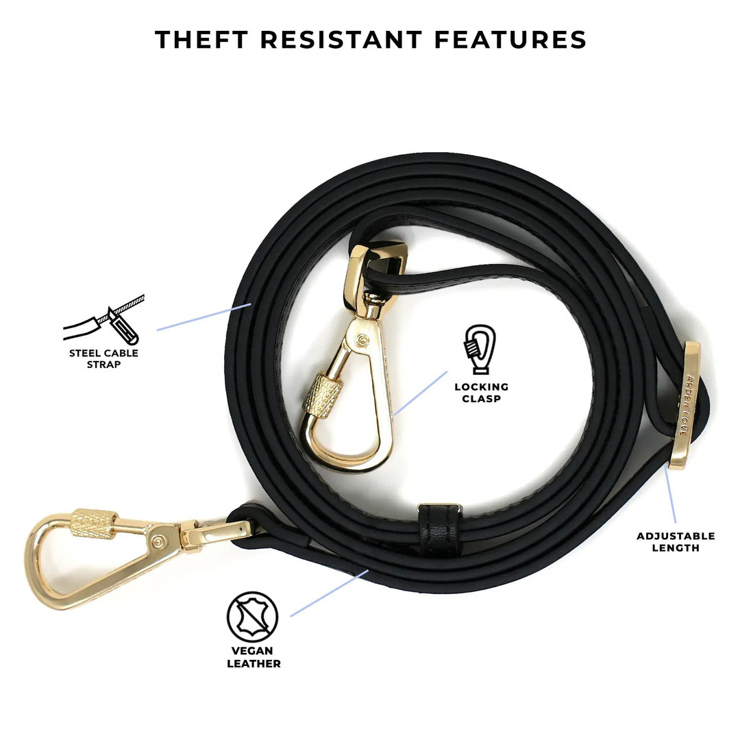 Slash Resistant Faux Leather Strap (36"-67") | Arden Cove