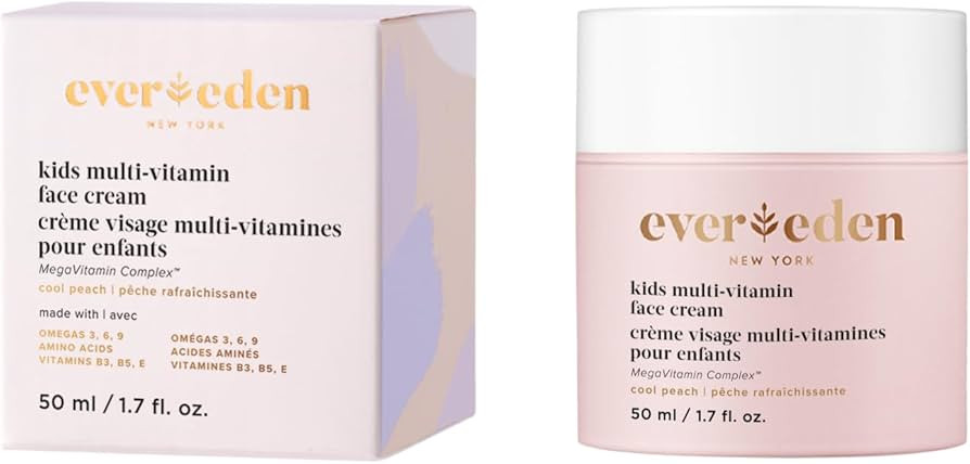 Evereden Kids Face Cream: Cool Peach, 1.7 oz. | Kids Face Lotion | Clean and Non-Toxic Kids Face ... | Amazon (US)