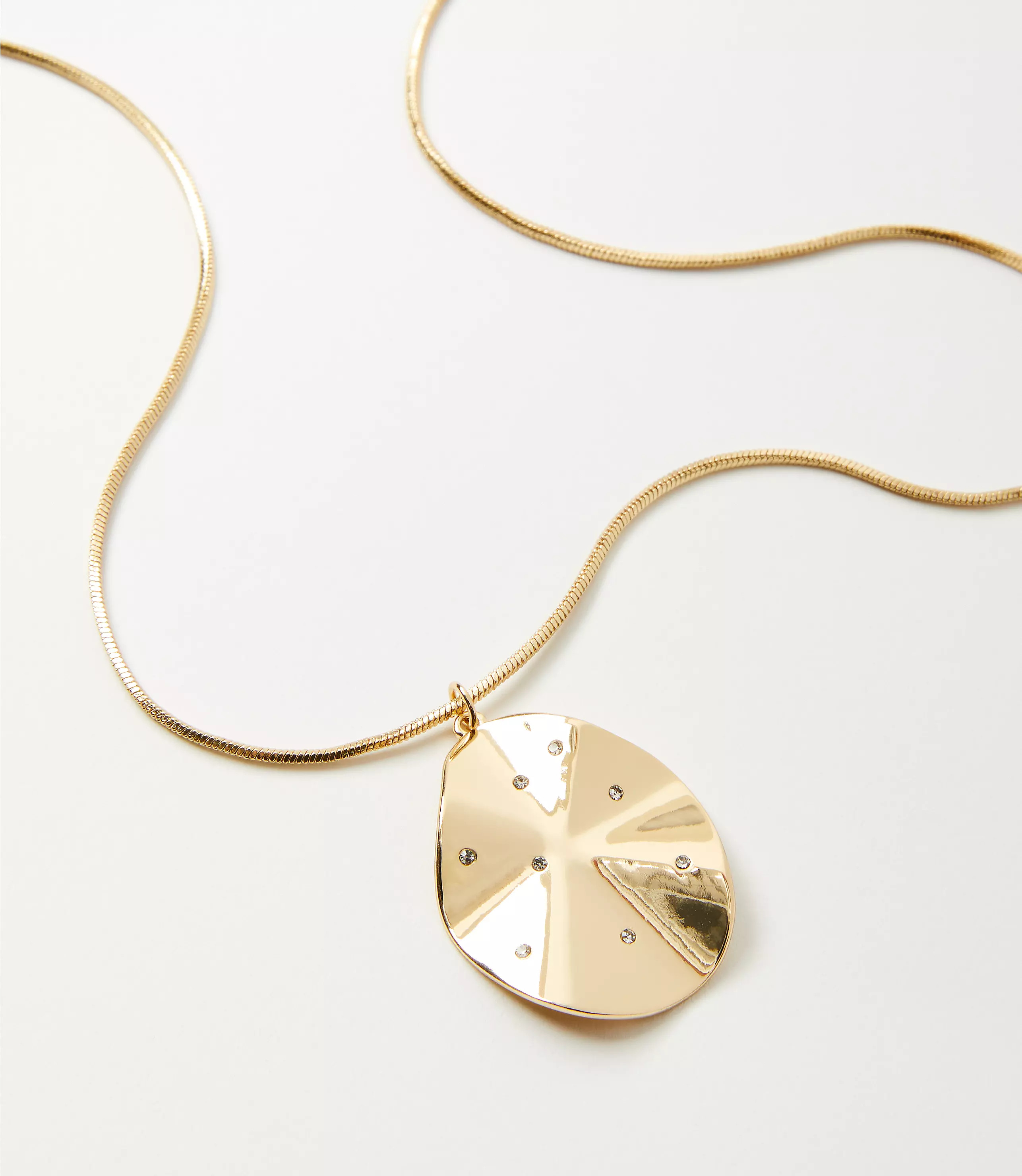 Sparkle Sculpted Pendant Necklace | LOFT