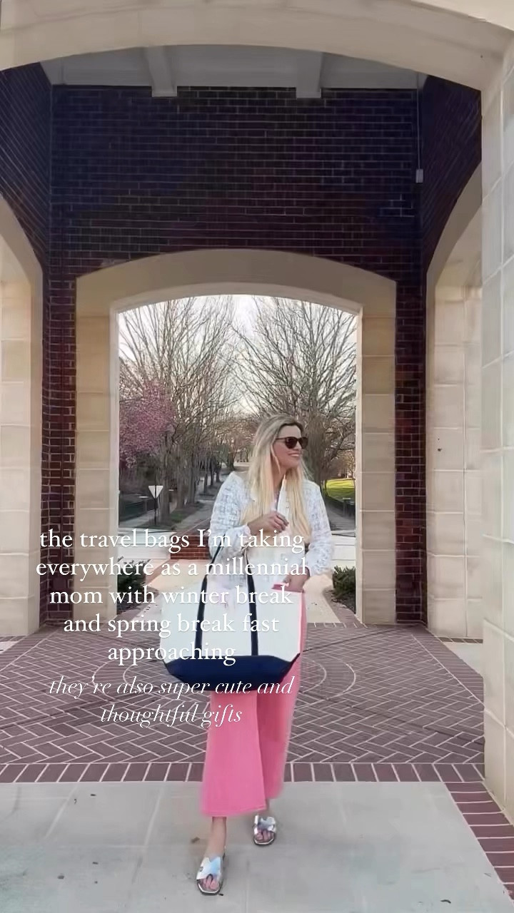 The cutest bags for spring break, gifts and more from sprinkled with pink! Love the extra pockets on the garment bag! 

#LTKStyleTip #LTKTravel #LTKItBag