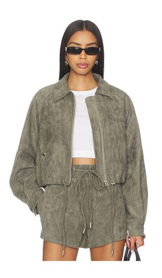 BLANKNYC Jacket in Olive. - size S | Revolve Clothing (Global)