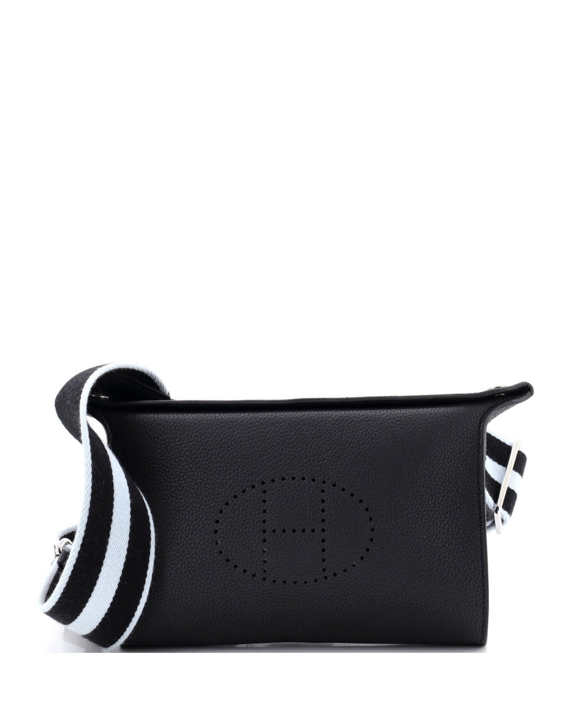 Pre-Owned HERMES Videpoches Bag with Multicolor Strap Togo - Black | Macy's