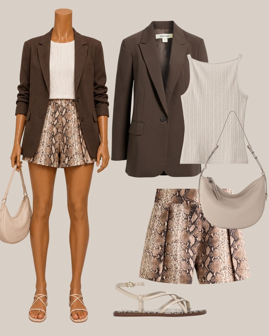 brown blazer snake print set that means business

Tags: brown blazer outfit, snake print shorts, work to weekend outfit, office casual outfit, neutral outfit inspo, blazer and shorts set, summer work outfit, airport outfit, simple outfit inspo, everyday outfit, going out outfit, animal print outfit

#LTKstyletip #LTKshoes #LTKbag