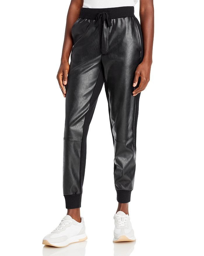 Faux Leather Front Jogger Pants - 100% Exclusive | Bloomingdale's (US)