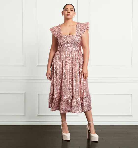 The Collector's Edition Ellie Nap Dress - Rose Gold Sequins | Hill House Home