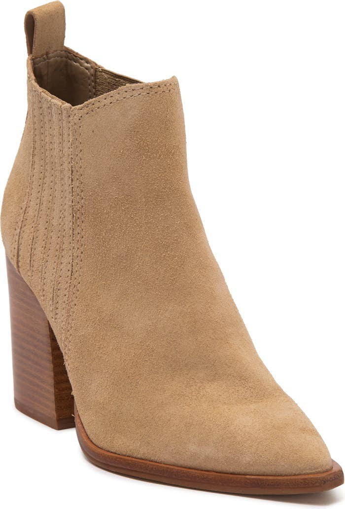 Gabeena Leather Block Heel Chelsea Boot | Nordstrom Rack