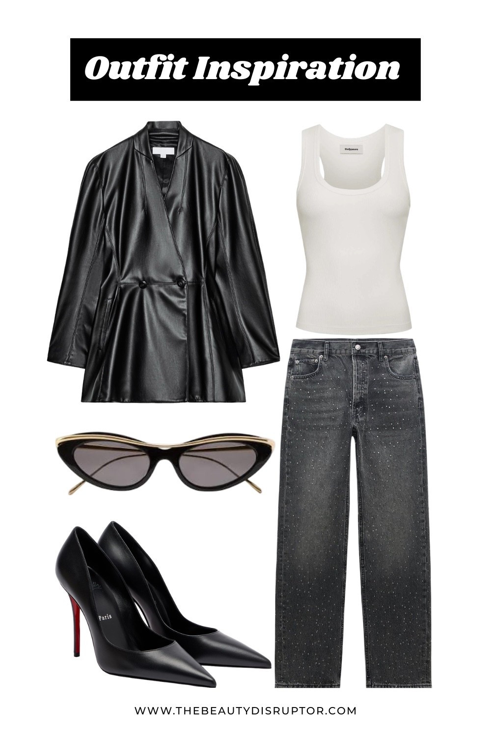 OOTD built around embellished denim.🖤

The faux-leather jacket with cinched waist pulls the whole look together. Save this for outfit inspiration.

#LTKStyleTip 

#LTKSpringSale #LTKootd #LTKgrwm