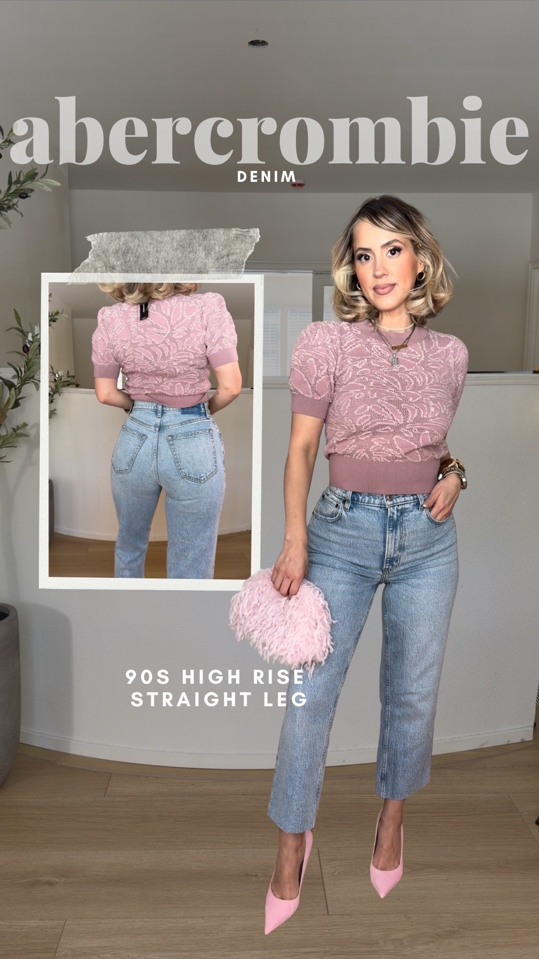 Abercrombie 90s high rise straight leg jeans in curve love size 27R! 

➡️use code DENIMAF and get them almost 40% off today 🙌🏼

#LTKSaleAlert #LTKootd #LTKValentine