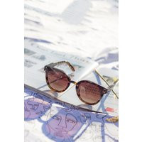 Tortoise Shell Front Lens Rounded Sunglasses | Etsy (US)