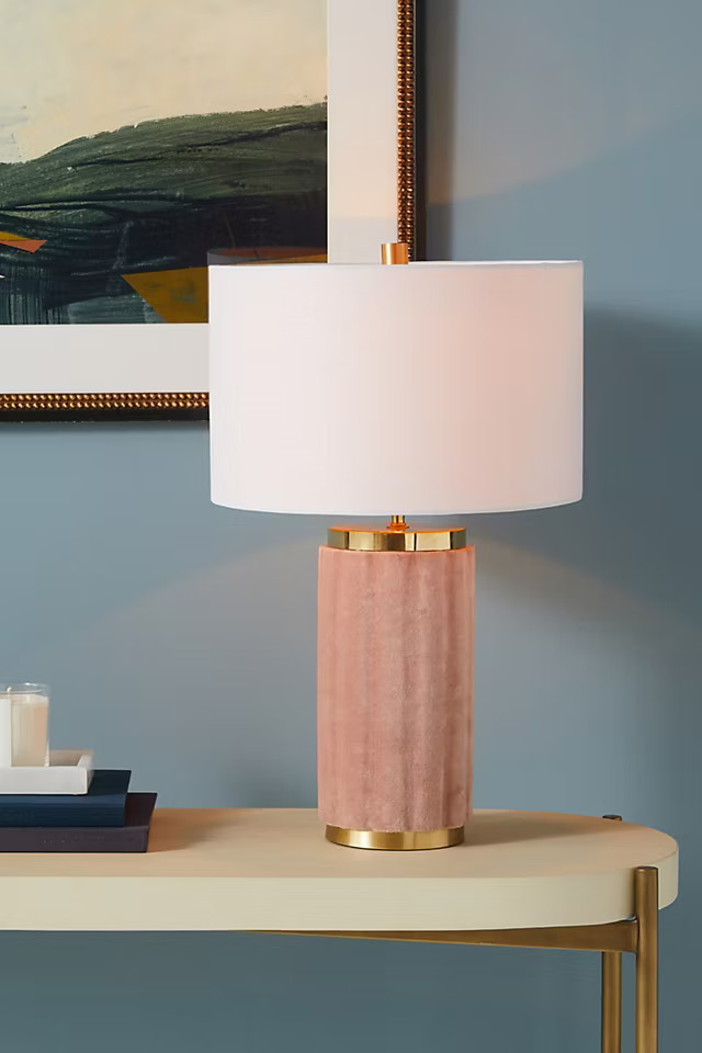 Juneau Velvet Table Lamp | Anthropologie (US)