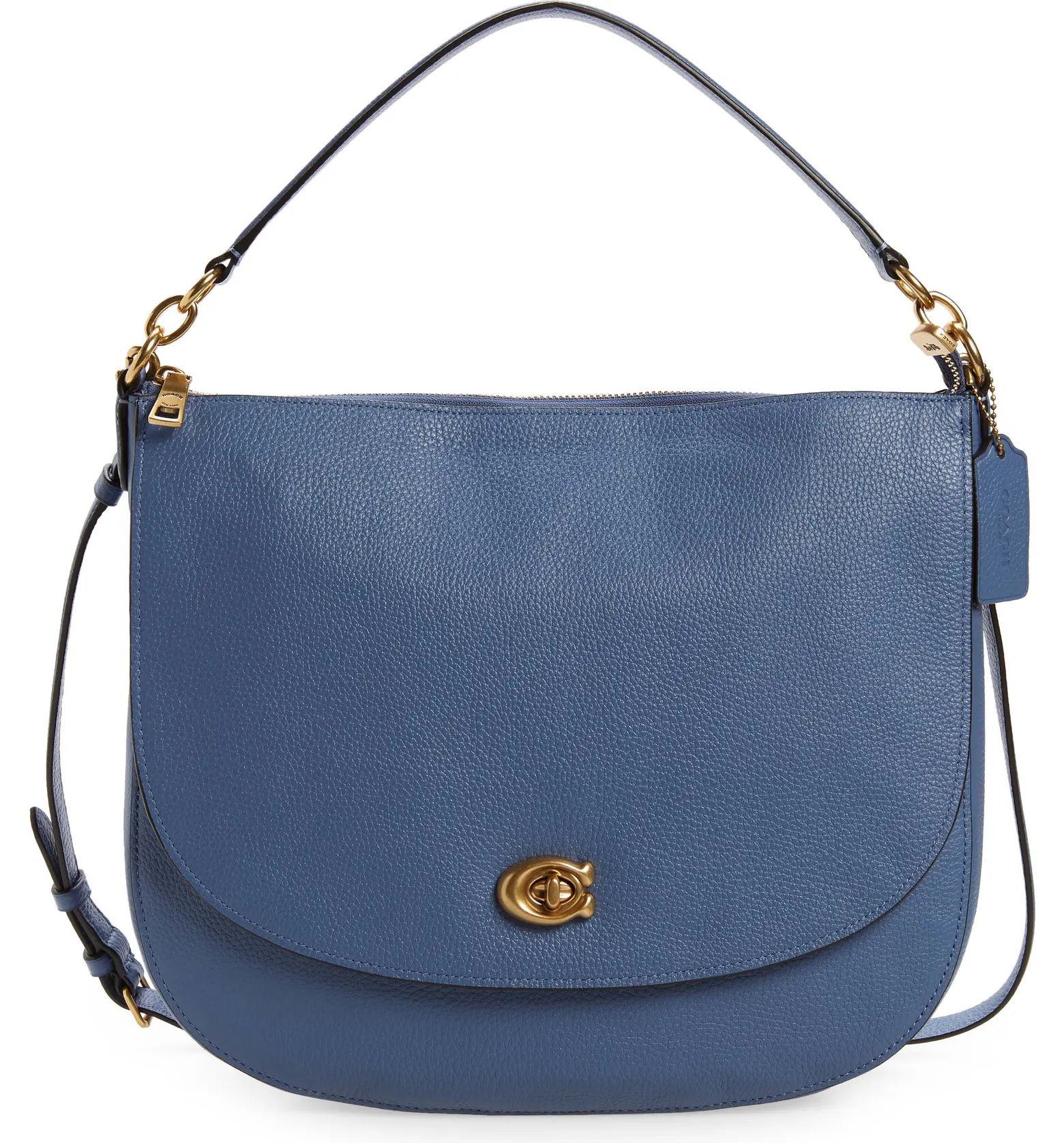 Polished Pebble Leather Shoulder Bag | Nordstrom