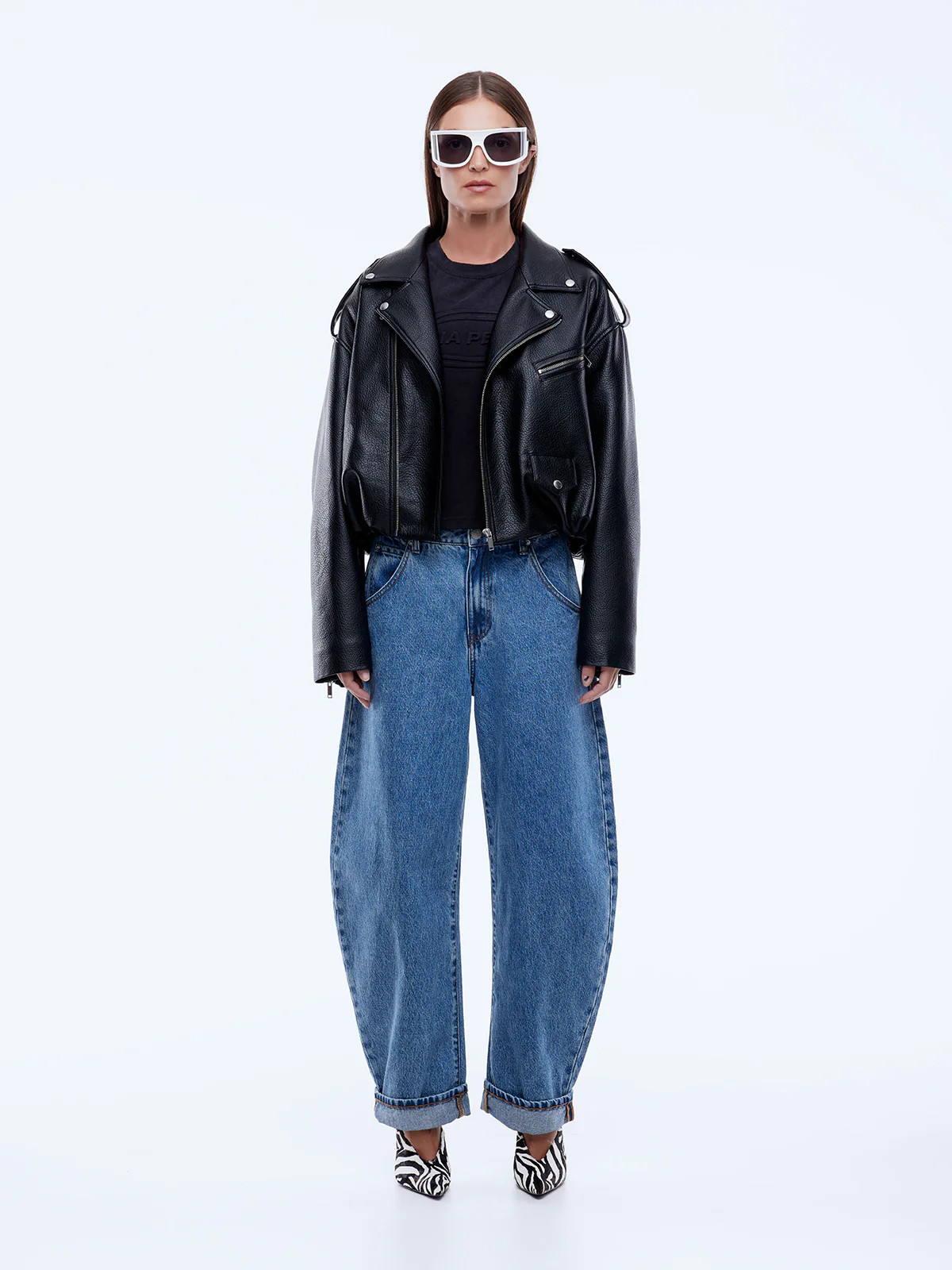 FAUX LEATHER BIKER JACKET | Ena Pelly