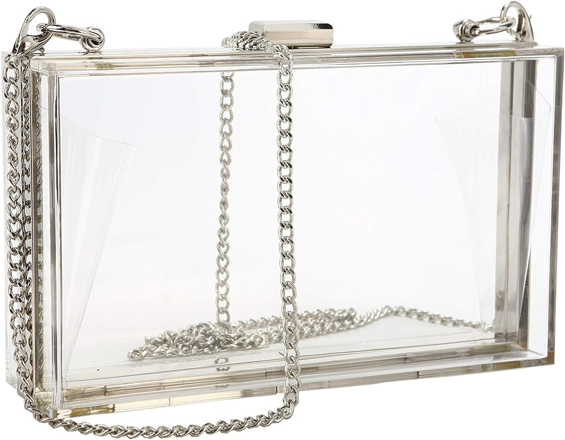 Nodykka Clear Purses and Handbags Crossbody Bags Clutch Purse Sport Events Stadium Approved Shoul... | Amazon (US)