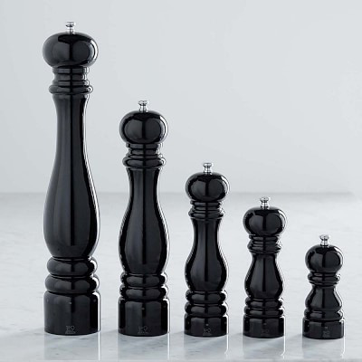 Peugeot Paris U Select Salt &amp; Pepper Mills, Black Laquer | Williams-Sonoma