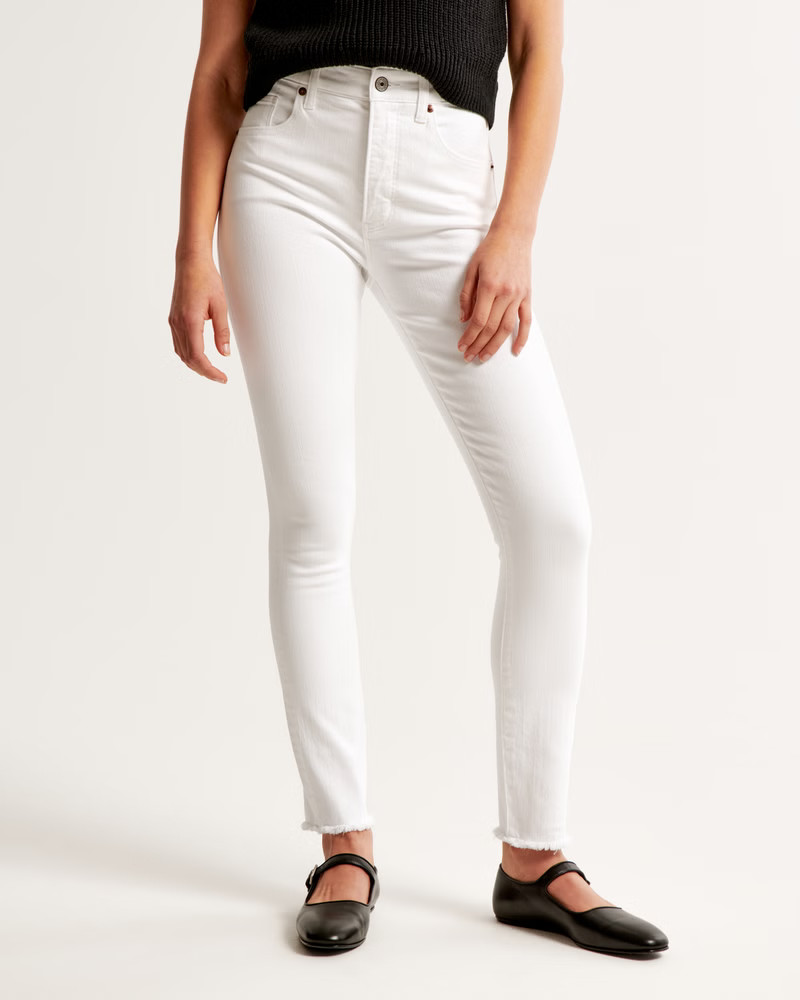 High Rise Super Skinny Ankle Jean | Abercrombie & Fitch (US)