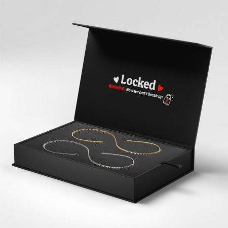 Locked Unisex Permanent Couples Bracelets with Special Clasp - Perfect Date Night Gift for Anniversary and Birthday | Walmart (US)