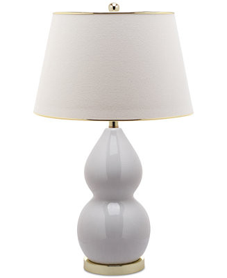 Safavieh Jill Double Gourd Ceramic Table Lamp - Macy's | Macy's
