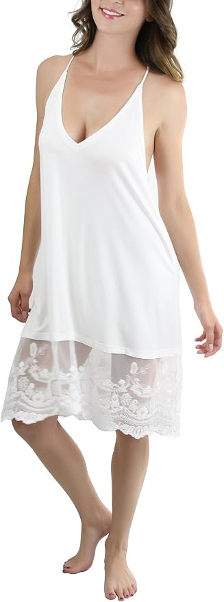ToBeInStyle Women's Nightgown Slip Dress Pajama Sleepwear Soft Comfy Loungewear | Amazon (US)