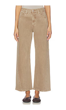 PISTOLA Kyra High Rise Bowed Wide Jeans in Tannin from Revolve.com | Revolve Clothing (Global)