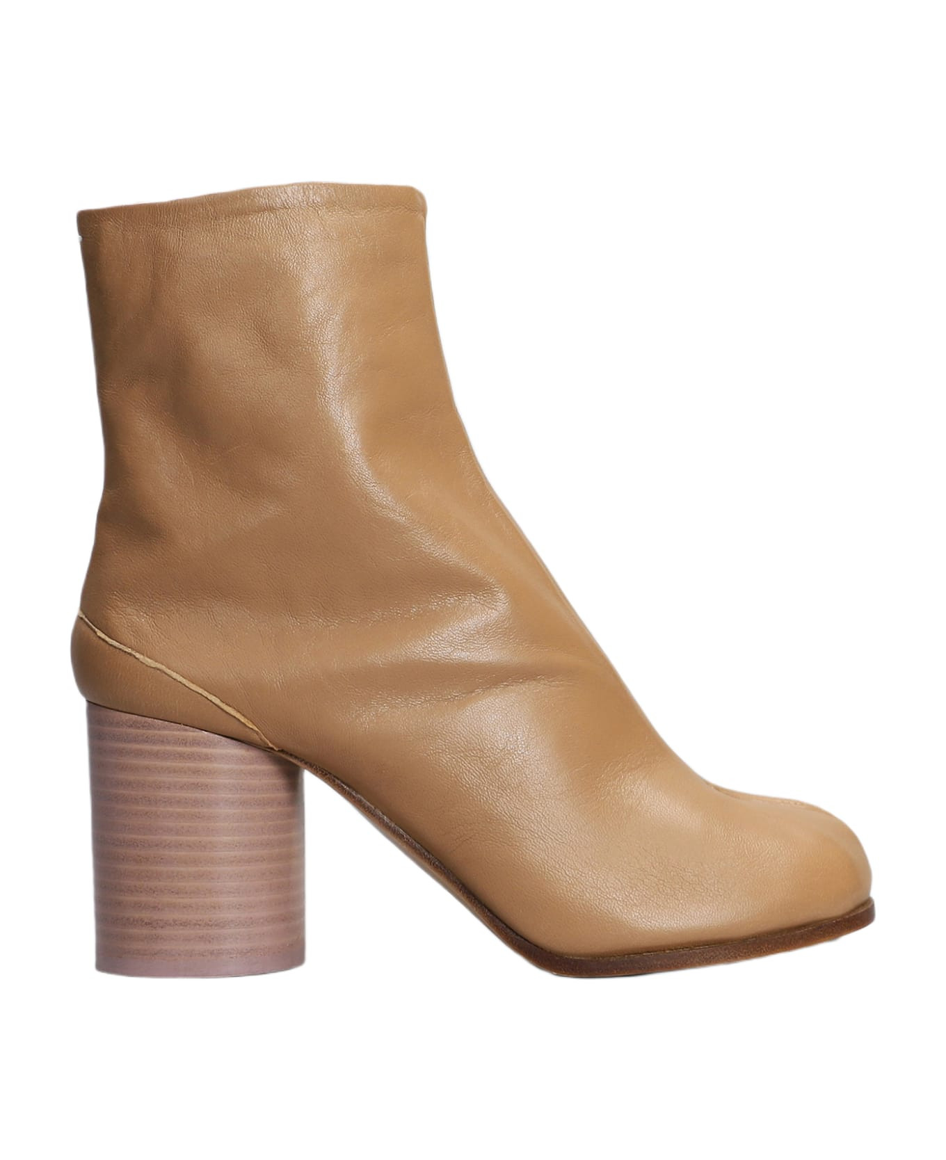 Tabi High Heels Ankle Boots In Leather Color Leather | Italist.com US