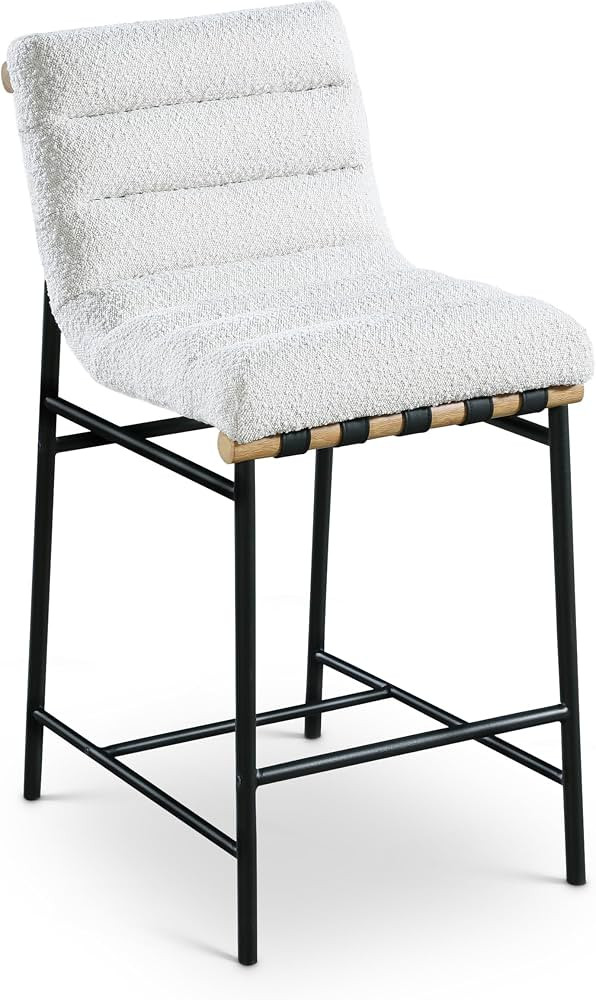 Meridian Furniture 8S7Cream-C Burke Collection Modern | Contemporary Counter Stool, Rich Cream Bo... | Amazon (US)